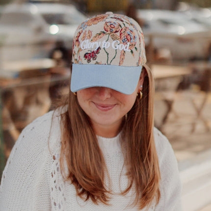 Hat: Floral Glory to God