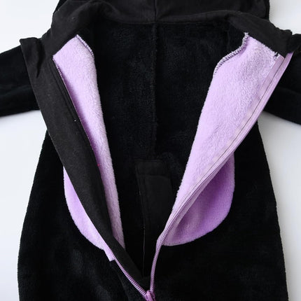 Black Cat Costume for Toddler Baby Girl Boy Halloween Costumes Fuzzy Warm Fall Winter Clothes Halloween Cats Outfit
