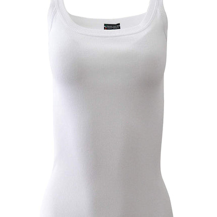 BASIC COTTON Free Spirit Premium Quality 100% Cotton Women's Tank Top. Proudly Made in Italy (616)