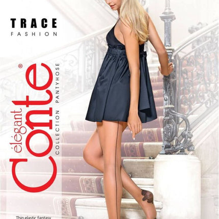 Conte Trace 20 Den - Fantasy Women's Tights with a pattern "in very small rhombuses" (17С-76СП)