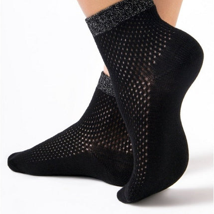 Conte Ajour #15S-81SP(077) - 1 pair Openwork 73% Cotton Women's Socks