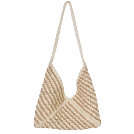 Fringe Cotton Rope Woven Bag – New Hollow-Out Straw Beach Tote, Ethnic Style Versatile Purse