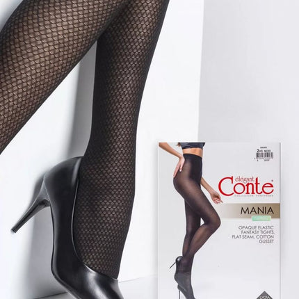 Conte Mania 30 Den - Fantasy Women's Tights with an openwork pattern (19С-11СП)