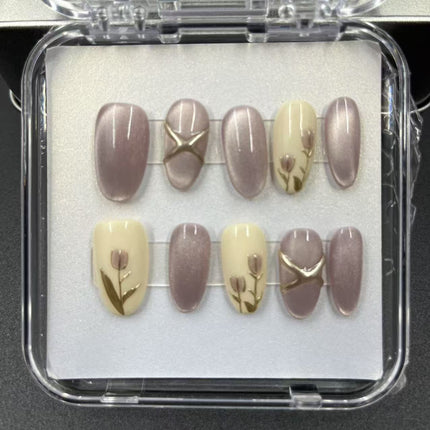1039- Handmade press on nails fake nails removable