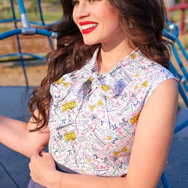 Math Rules Bow Top - 4X only, 1 left!