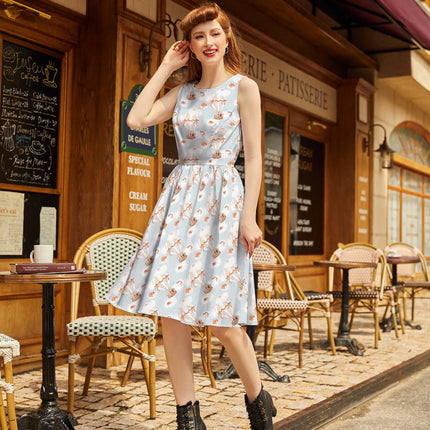Hot Air Balloon Vintage Dress