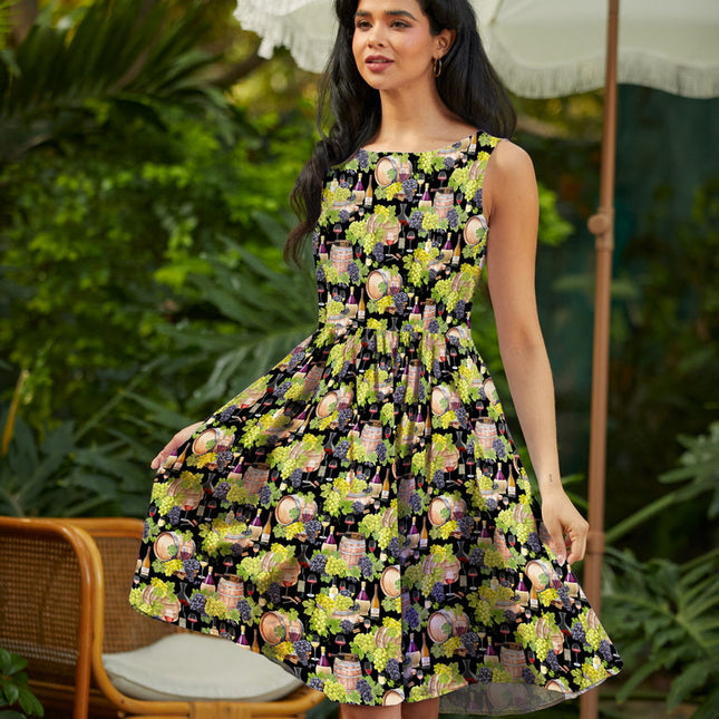 Wine Vintage Dress