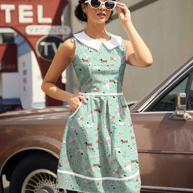 Dogs Collared Dress
