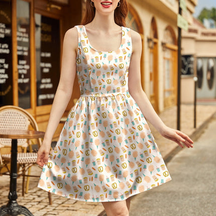 Snacks Shorter Length Fit & Flare Dress