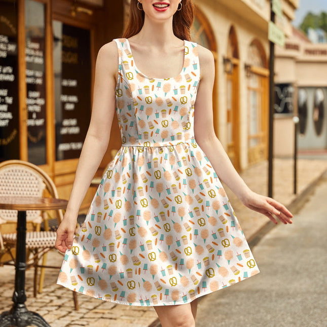 Snacks Shorter Length Fit & Flare Dress
