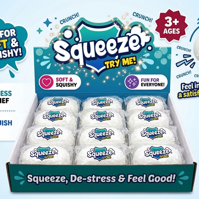 Soap Squeeze ASMR Crunchy Squishy Stress Toy