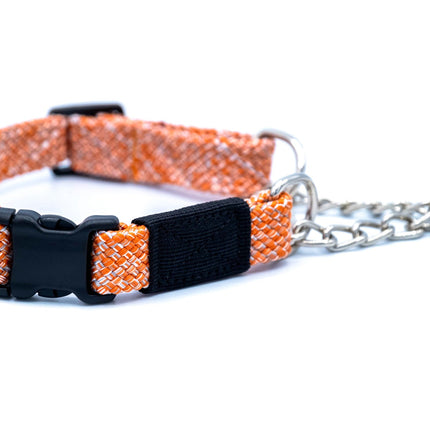 Adventure Style Mountain Flat Weave Martingale Dog Collar