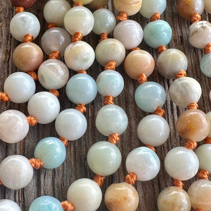 Natural Amazonite Gemstone || Beaded Necklace
