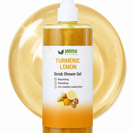 AMVital Turmeric Lemon Scrub Shower Gel