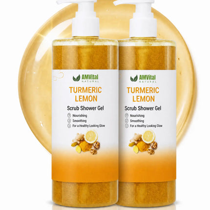 AMVital Turmeric Lemon Scrub Shower Gel - Dashing Nova