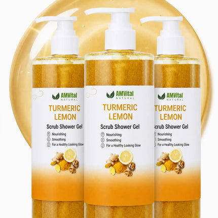 AMVital Turmeric Lemon Scrub Shower Gel - Dashing Nova