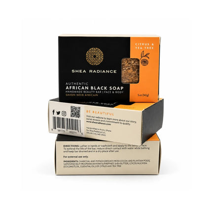 African Black Soap Bar - Dashing Nova