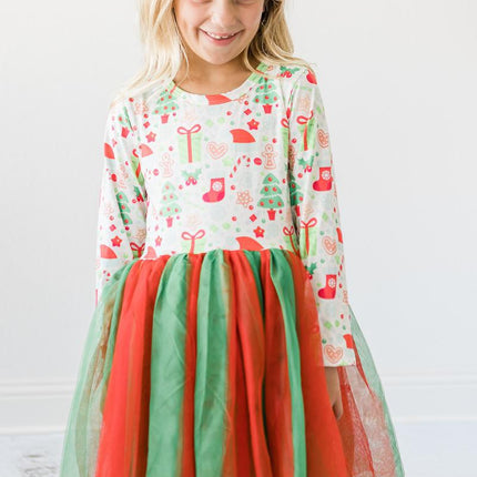 All I Want for Christmas L/S Tutu Dress