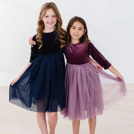Amethyst Velvet Tutu Dress
