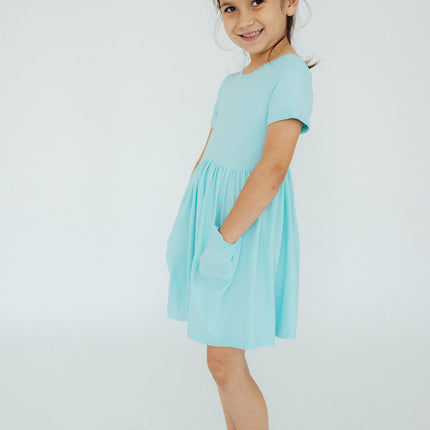Aqua S/S Pocket Twirl Dress