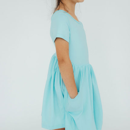 Aqua S/S Pocket Twirl Dress