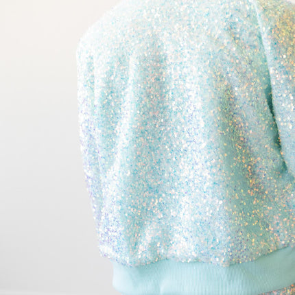 Aqua Sequin Jacket