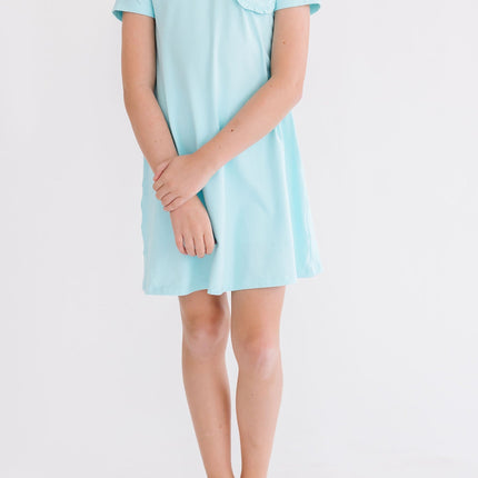 Aqua T-Shirt Dress