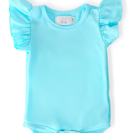 Aqua S/S Flutter Bodysuit