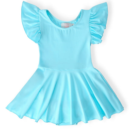 Aqua S/S Twirl Leotard