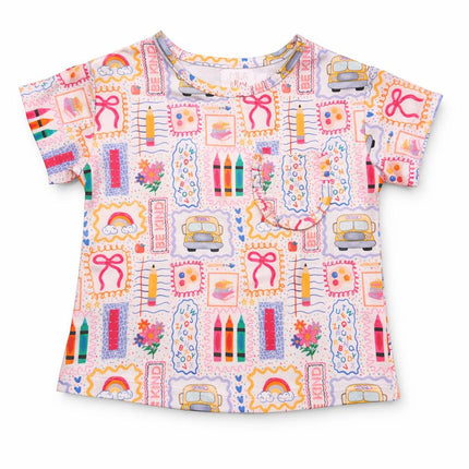 Art Class Ruffle Pocket Tee
