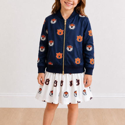 Auburn Blue Aubie Satin Jacket