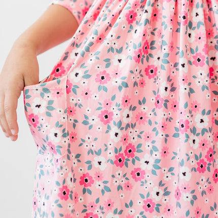 Azalea 3/4 Sleeve Pocket Twirl Dress