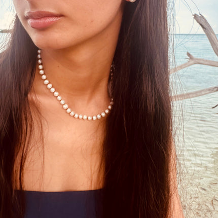 Pure Gemstone + Pearl || Necklace