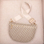 Taupe Almond Check