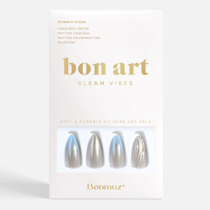 Silver Tide | Soft & Durable Press-On Nails - Dashing Nova