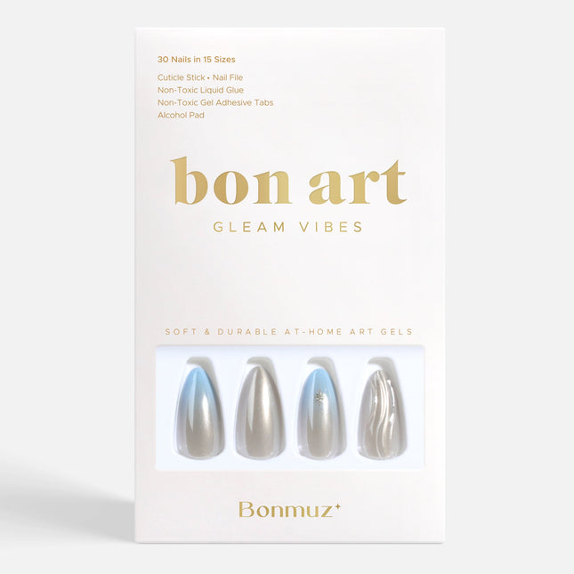 Silver Tide | Soft & Durable Press-On Nails - Dashing Nova