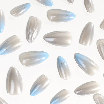 Silver Tide | Soft & Durable Press-On Nails - Dashing Nova