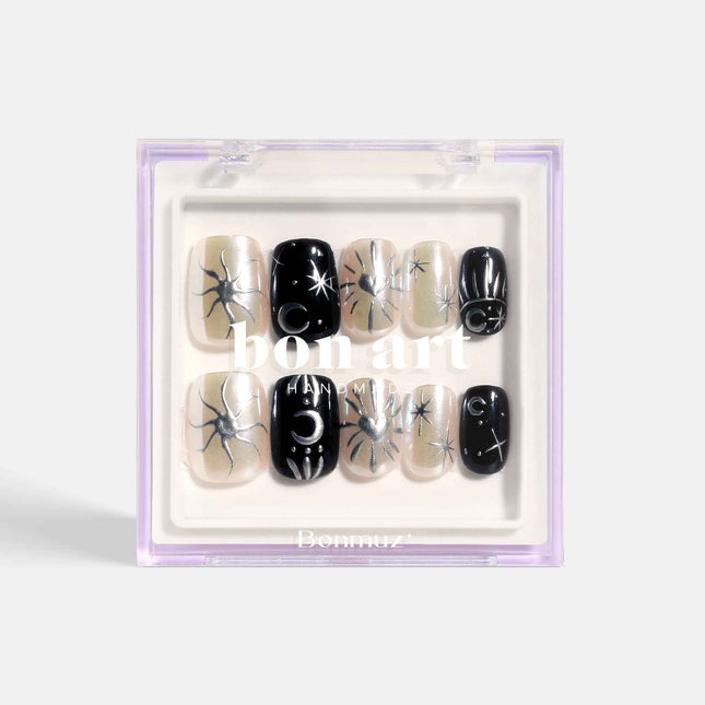Monochrome Eclipse | Pro Handmade Gel Nails