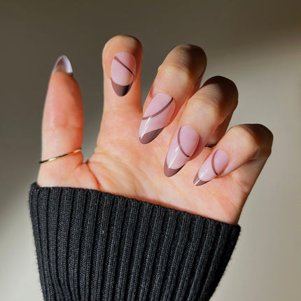 Brewed Serenade | Soft & Durable Press-On Nails - Dashing Nova
