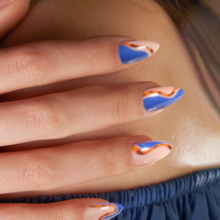 Cobalt Safari | Soft & Durable Press-On Nails - Dashing Nova