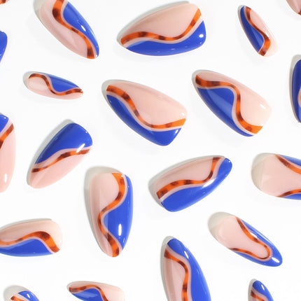 Cobalt Safari | Soft & Durable Press-On Nails - Dashing Nova