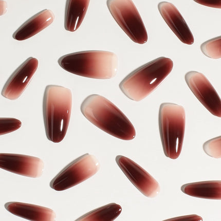 Berry Cocoa Drip | Soft & Durable Press-On Nails - Dashing Nova