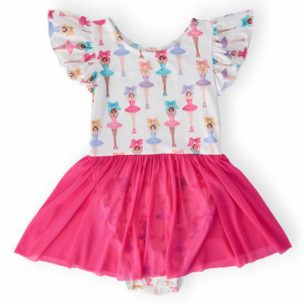 Ballerina Bows S/S Twirl Leotard