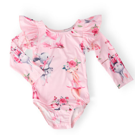 SALE Ballet Beauties L/S Flutter Sleeve Leotard