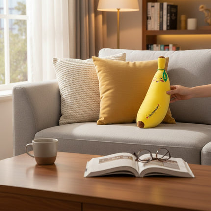 Kawaii Banana Plush Toy — Stuffed Fruit Character