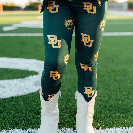Baylor Green Bear Leggings