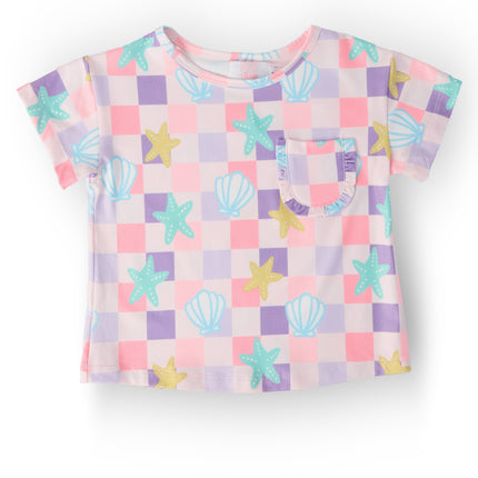 Beach Days Ruffle Pocket Tee