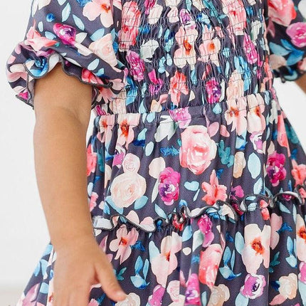 Beauty in Bloom Smocked Ruffle Dress