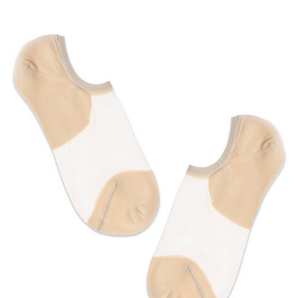 Conte Active #18S-4SP(000) - 1 pair Cotton Ultra-Short Women's Socks (with sheer mesh insert)