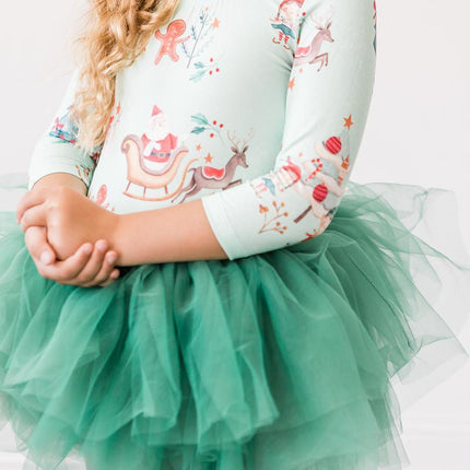 Believe in Your Elf 3/4 Tutu Leotard